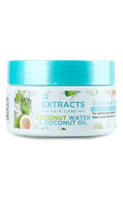 Маска для волосся Superdrug Extracts Coconut water&Coconut oil 200 мл