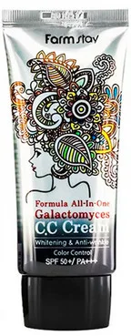 Багатофункціональний СС крем для обличчя FarmStay Formula All-In-One Galactomyces CC Cream SPF 50/PA+++