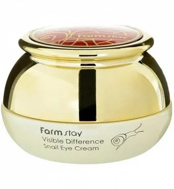 Крем з екстрактом равлика для шкіри навколо очей FarmStay Visible Difference Snail Eye Cream
