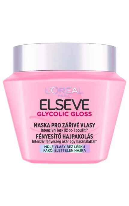 Маска L'Oreal Paris Elseve Glycolic Gloss для надання блиску для тьмяного волосся 300 мл