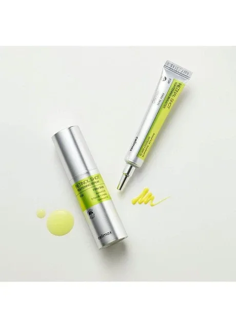 Антивіковий набір крем з ретиналем і сироватка The Vita-A Retinal Shot Tightening Booster Serum 15ml 30ml Celimax (346493208)