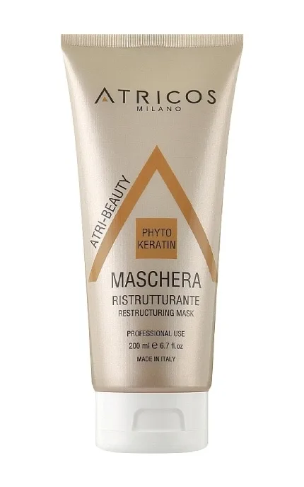 Маска для волосся Atricos Milano відновлювальна з фітокератином 200 мл