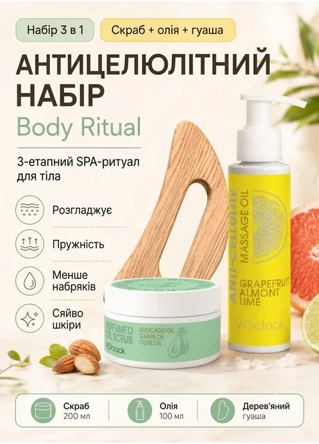 Набір для догляду та масажу тіла Body Ritual 9 O’clock 9 O'clock (369010280)