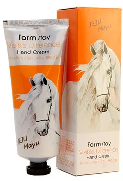 Крем для рук з кінським маслом FarmStay Visible Difference Hand Cream Horse Oil