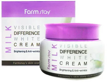 Зволожуючий крем для обличчя з екстрактом молока FarmStay Visible Difference Milk White Cream