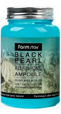 Багатофункціональна сироватка з чорними перлами FarmStay Black Рearl All-In One Ampoule