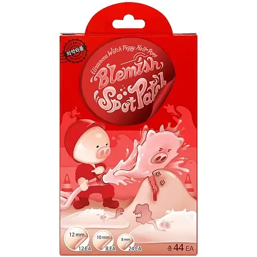 Точкові патчі проти прищів Elizavecca Witch Piggy Hell-Pore Blemish Spot Patch 44 шт.