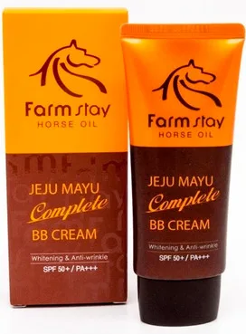 ВВ-крем з кінським маслом FarmStay Jeju Mayu Horse Oil Complete BB Cream SPF50+/PA+++