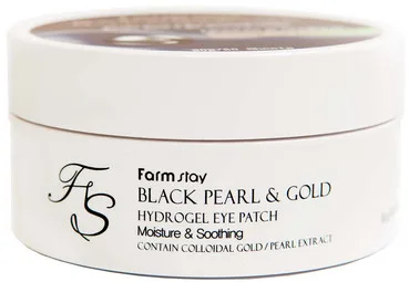 Гідрогелеві патчі з чорним перлами і золотом FarmStay Black Pearl Gold Hydrogel Eye Patch