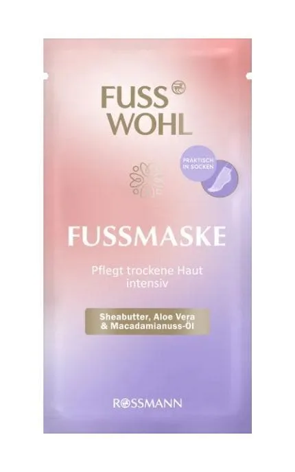 Маска для ніг Fusswohl Sheabutter& Aloe Vera 1 шт