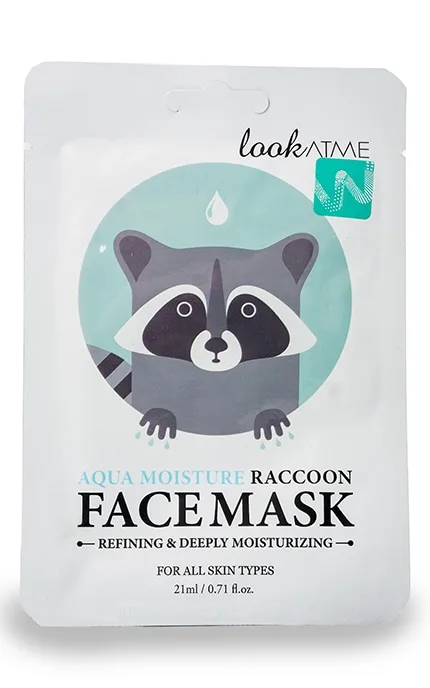 Маска для обличчя Look at me Aqua Moisture Raccoon 1 шт