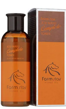 Зволожуючий тонер з кінським маслом FarmStay Jeju Mayu Complete Toner