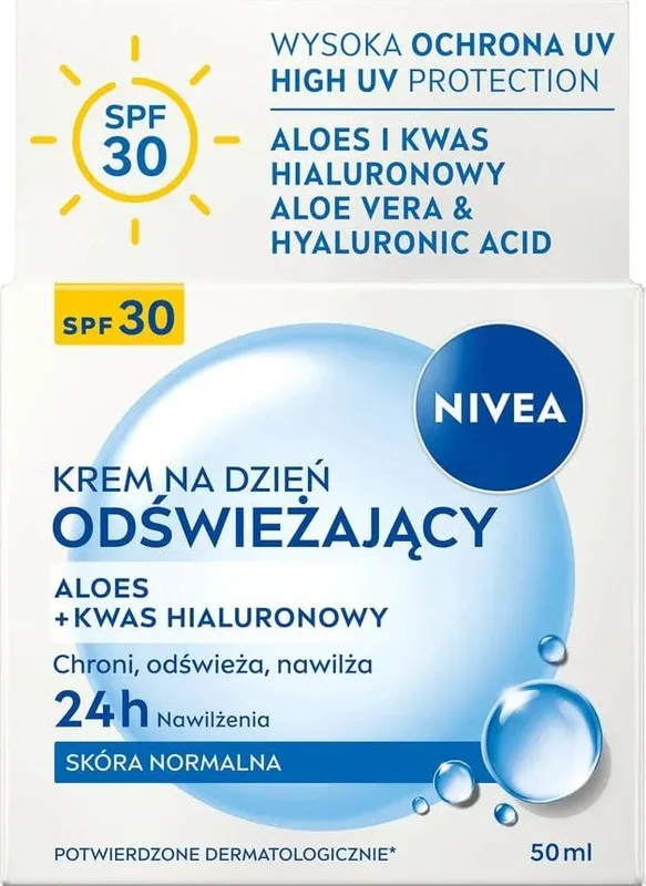 Крем для обличчя Nivea денний освіжаючий SPF30 для нормальної шкіри 50 мл