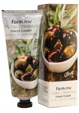 Крем для рук з маслом оливи FarmStay Visible Differerce Hand Cream Olive