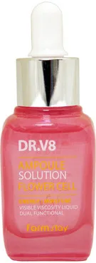 Зволожуюча сироватка з фіто-стовбуровими клітинами FarmStay DR.V8 Ampoule Solution Flower Cell