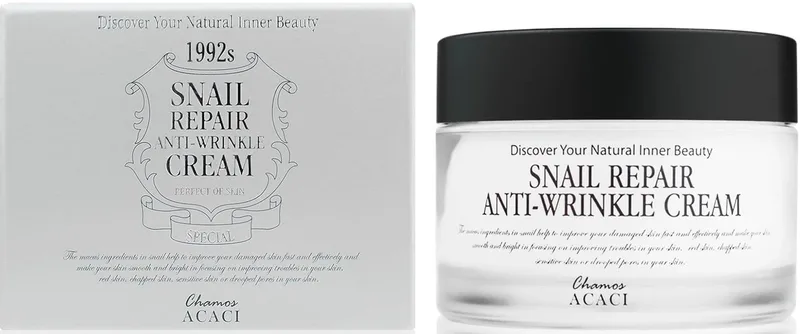 Крем для обличчя Chamos Acaci Snail Repair відновлювальний проти зморшок 50 г