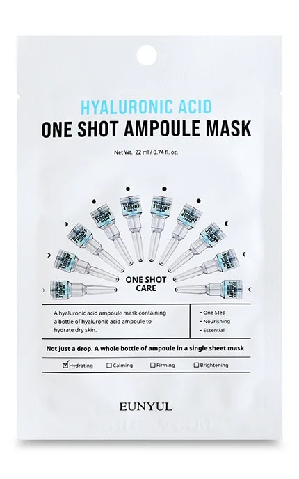 Маска для обличчя Eunyul One Shot Ampoule Hyaluronic Acid 22 мл