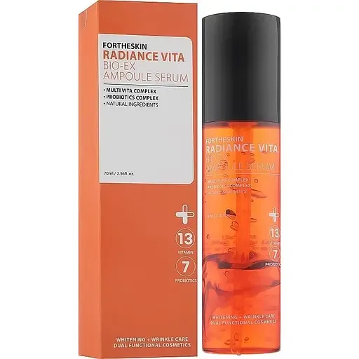 Сироватка для обличчя Fortheskin Radiance Vita Bio-ex Ampoule Serum з ефектом ліфтингу, 70 мл