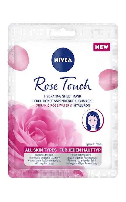 Маска для обличчя зволожуюча тканинна Nivea Rose Touch 1 шт