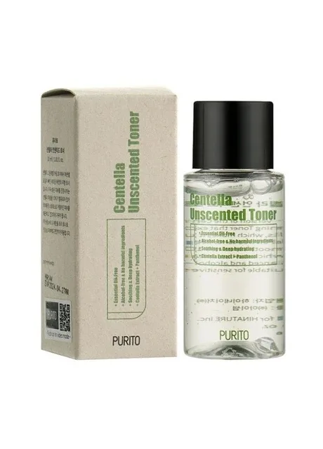 Тонер з центелою для гіперчутливої ??шкіри обличчя Centella Unscented Toner 30ml PURITO (305613773)