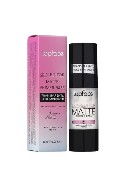 База під макіяж Top Face Skin Editor Matte Primer Base 31 мл PT470 № 02 Transparent Pore Minimizer TopFace (408352293)