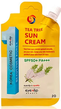 Сонцезахисний крем з екстрактом чайного дерева з SPF50+
