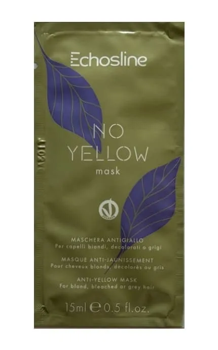 Маска проти жовтизни Echosline No Yellow Mask для світлого, освітленого та сивого волосся 15 мл