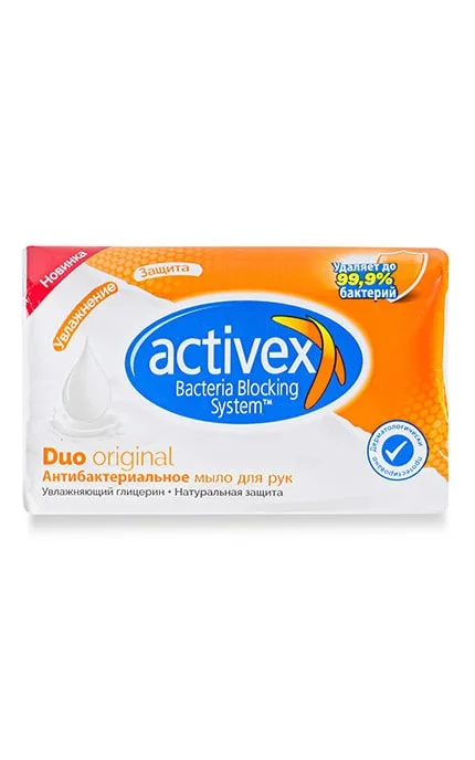 Мило антибактеріальне для рук Activex Duo Original 90 г