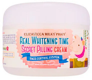 Освітлюючий пілінг-крем для обличчя Elizavecca Face Care Milky Piggy Real Whitening Time Secret Pilling Cream