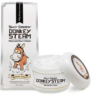 Зволожуючий крем на основі ослиного молока Elizavecca Silky Creamy Donkey Steam Moisture Milky Cream