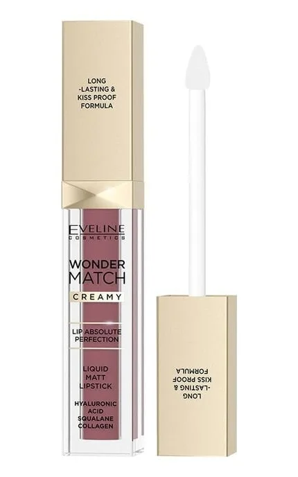 Матова рідка помада для губ Eveline Wonder Match Liquid Matt Lipstick 02 Candy 6.8 мл