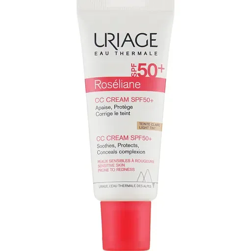 CC-крем для обличчя Uriage Roséliane SPF50+ відтінок Light 40 мл