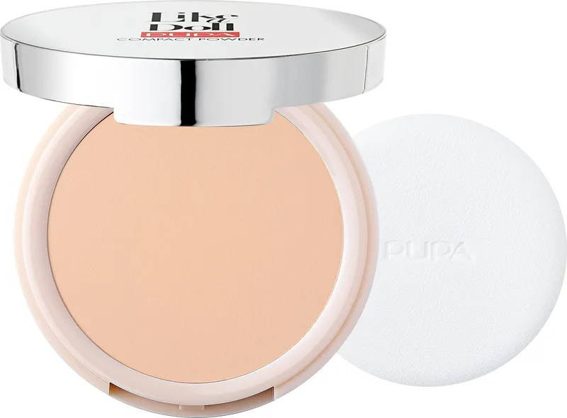 Пудра для обличчя Pupa Like a Doll Compact Powder SPF 15 компактна відтінок 04 Warm Beige 10 г