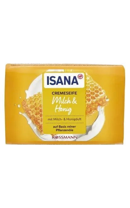 Мило тверде Isana Milk&Honey 150 г