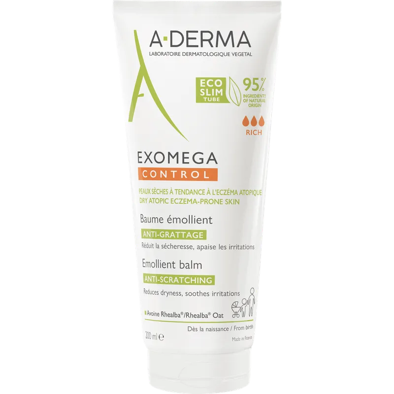 Бальзам-емолент A-Derma (А-Дерма) Exomega Control для атопічної шкіри дітей та дорослих