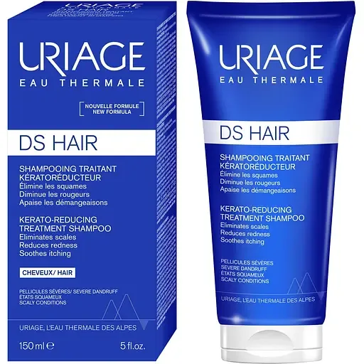 Кераторегулюючий шампунь Uriage DS Hair Kerato-Reducing Treatment Shampoo проти лупи 150 мл