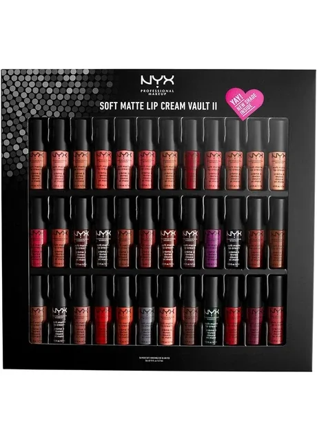 Набір рідких матових помад NYX Liquid Suede Vault II 36 відтінків NYX Professional Makeup (374595767)