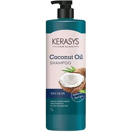 Шампунь для догляду за сухим волоссям Kerasys Coconut Oil Shampoo For Dry Hair з кокосовим маслом 1 л