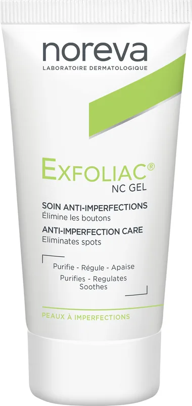 Гель для обличчя Noreva Laboratoires Exfoliac Gel-NC Локальне застосування 30 мл