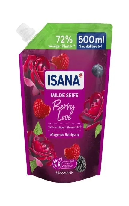 Мило рідке для рук Isana Berry love 500 мл