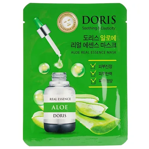 Маска для обличчя Jigott Doris Aloe Real Essence Mask Алое, 25 мл