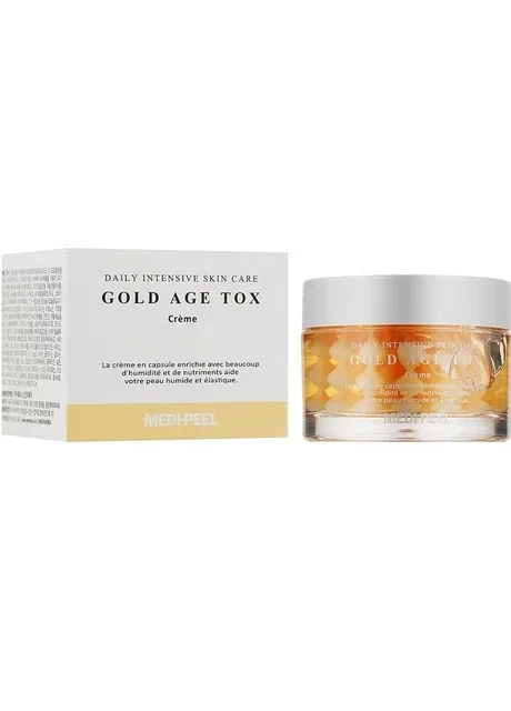 Medi-Peel Антивіковий крем нічний з живильними капсулами 50 мл Gold Age Tox Cream — Крем, Південна Корея (294945048)
