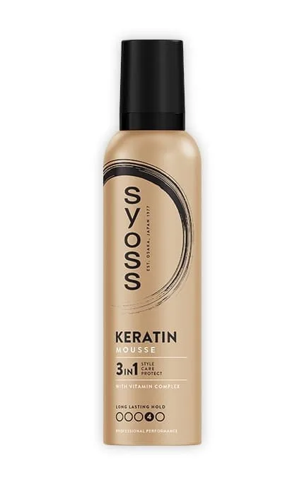 Мус для волосся Syoss Keratin Досконалість образу Екстрасильна фіксація 250 мл