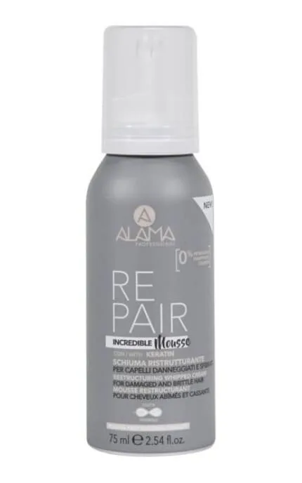 Мус для пошкодженого волосся Alama Professional Repair Incredible з кератином 75 мл