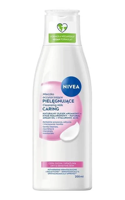 Молочко для обличчя NIVEA Ніжне очищуюче для сухої та чутливої шкіри 200 мл