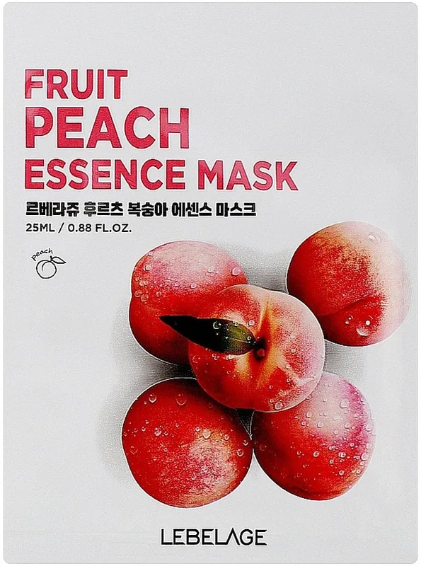 Маска для обличчя тканинна Lebelage Fruit Essence з екстрактом персика 25 мл