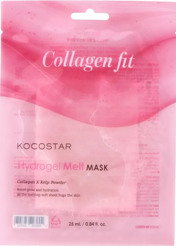 Маска гідрогелева для обличчя Kocostar Fit Hydrogel Melt Mask біорозчинна з колагеном 25 мл