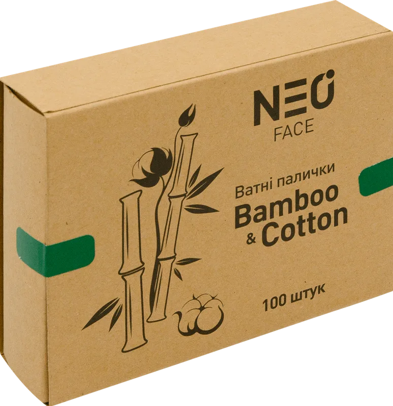 Ватні палички NEO FACE Bamboo & Cotton 100 шт.
