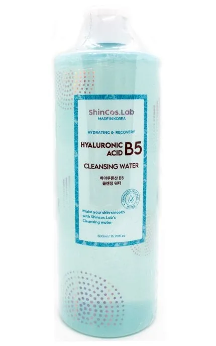 Міцелярна вода Shincos Lab Hyaluronic Acid B5 3% Cleansing Water Гіалурон і вітамін Б5 500 мл