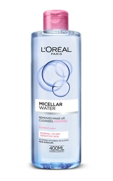 Міцелярна вода для зняття макияжу L’oreal Paris для сухої та чутливої шкіри 400 мл